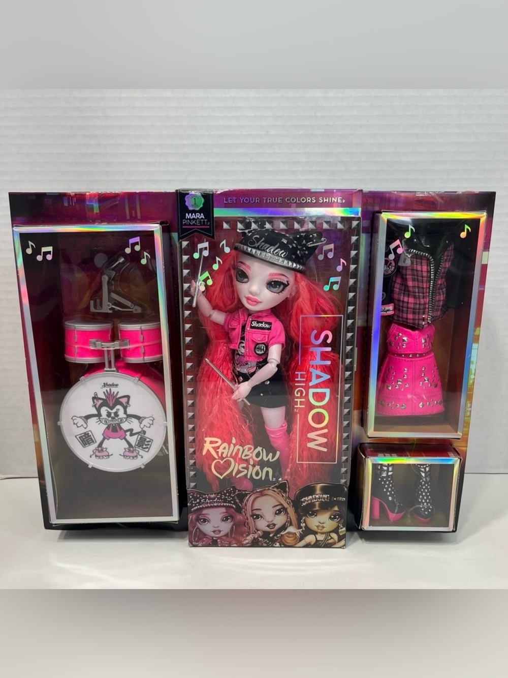 SHADOW HIGH DOLL Mara Pinkett Rainbow high dolls NWT rainbow vision